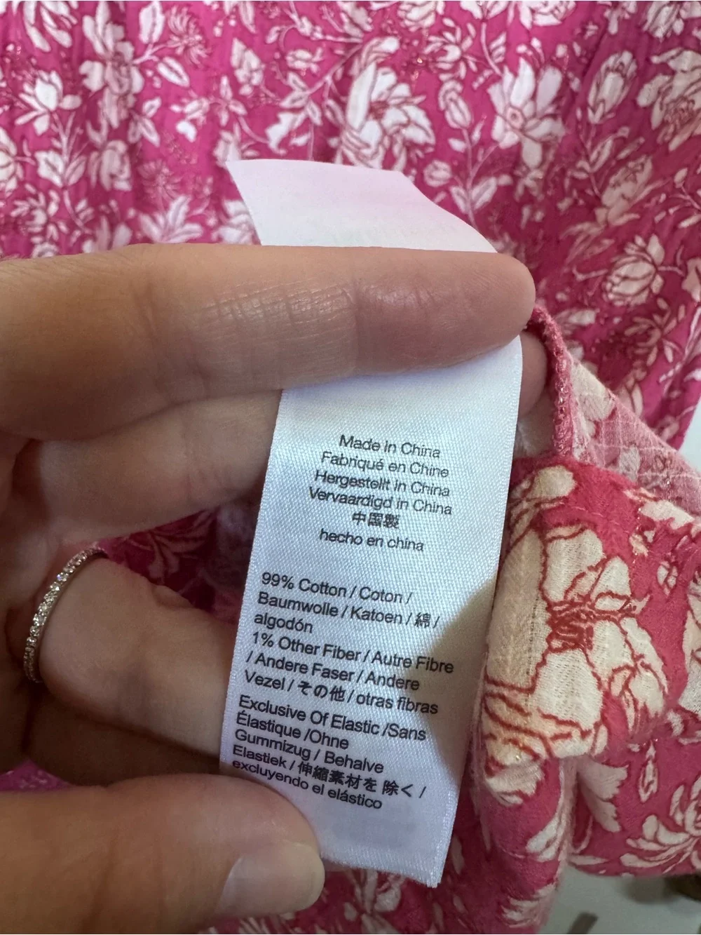 J Crew Women's Pink Floral Puff-Sleeve Sundress